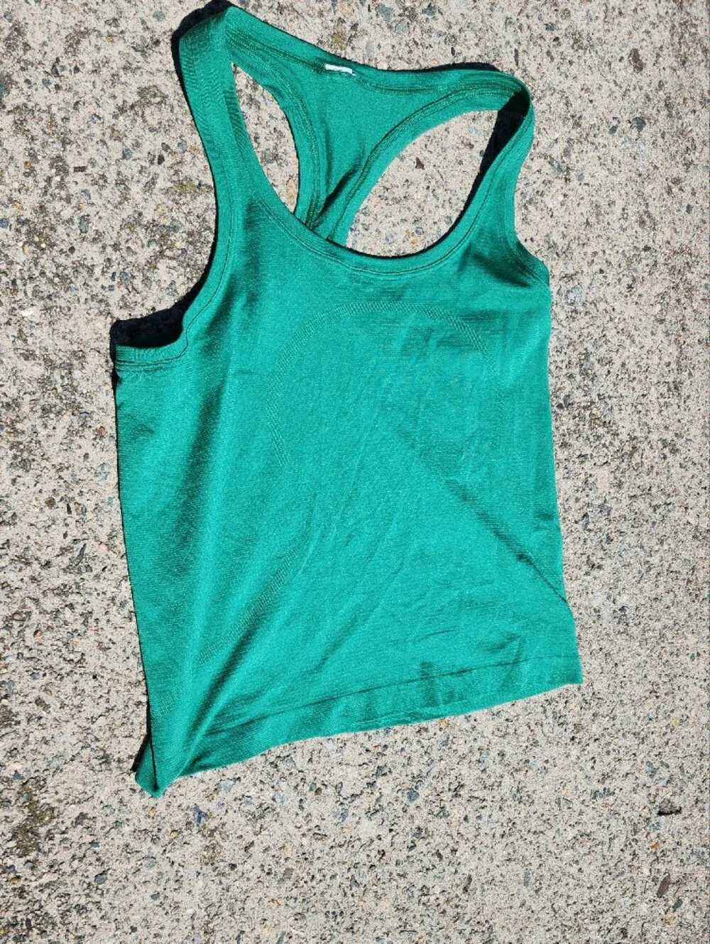 lululemon athletica Swiftly Tech Teal Green Racerback Fitness Tank Top sz 6
